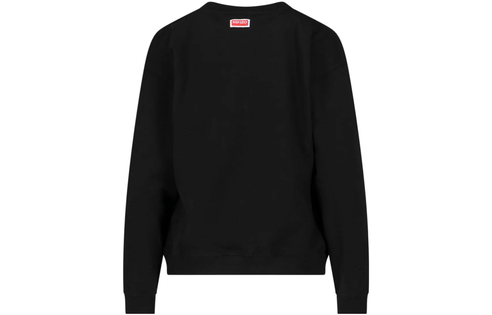 Lookbook (W) KENZO SS23 刺繡標誌黑色圓領長袖衫 FD62SW0954MF-99