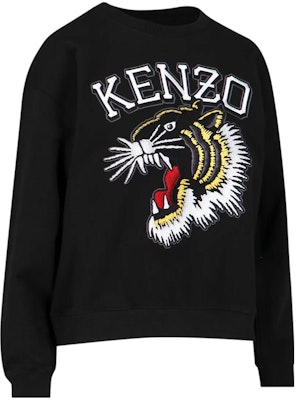 (W) KENZO SS23 刺繡標誌黑色圓領長袖衫 FD62SW0954MF-99 Shop (W) KENZO SS23 刺繡標誌黑色圓領長袖衫 FD62SW0954MF-99