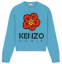 Buy (W) KENZO SS23 花卉字母印花蓝色长袖毛衣 FD62PU4303LD-69