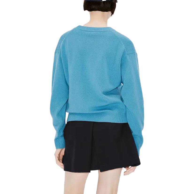 (Women) KENZO SS23  Floral Letter Print Blue Long-Sleeve Sweater. FD62PU4303LD-69 圖 6
