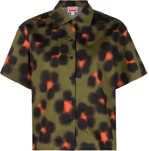 (W) KENZO 2023春夏绿色豹纹衬衫 FD52CH0819A3-50 Buy (W) KENZO 2023春夏绿色豹纹衬衫 FD52CH0819A3-50