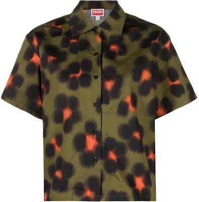 (W) KENZO SS23 Baju Cetakan Harimau Bintang Hijau. FD52CH0819A3-50 Buy (W) KENZO SS23 Baju Cetakan Harimau Bintang Hijau. FD52CH0819A3-50