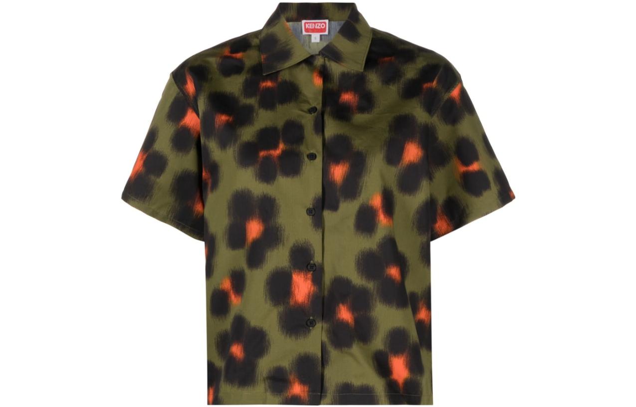 Order (W) KENZO SS23 Baju Cetakan Harimau Bintang Hijau. FD52CH0819A3-50