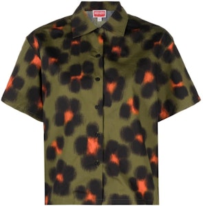 (W) KENZO 2023春夏绿色豹纹衬衫 FD52CH0819A3-50 Order (W) KENZO 2023春夏绿色豹纹衬衫 FD52CH0819A3-50