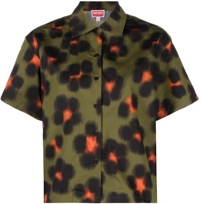 (W) KENZO SS23 Baju Cetakan Harimau Bintang Hijau. FD52CH0819A3-50 Order (W) KENZO SS23 Baju Cetakan Harimau Bintang Hijau. FD52CH0819A3-50