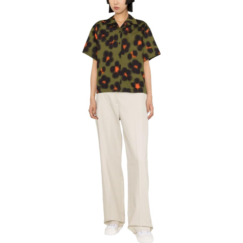 Lookbook (W) KENZO SS23 Baju Cetakan Harimau Bintang Hijau. FD52CH0819A3-50