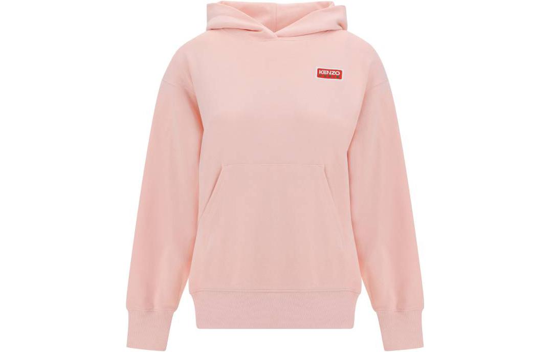 (Women) KENZO SS23  Pink Logo Print Oversized Crewneck Hoodie Sweatshirt FD62SW0624MF34