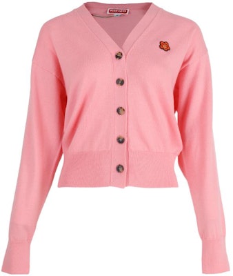 (W) KENZO SS23 Cárdigan Rosa de Punto con Escote en V y Diseño Bordado. FD52CA3833LB-30 Buy (W) KENZO SS23 Cárdigan Rosa de Punto con Escote en V y Diseño Bordado. FD52CA3833LB-30