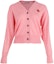 Order (W) KENZO SS23 Cárdigan Rosa de Punto con Escote en V y Diseño Bordado. FD52CA3833LB-30