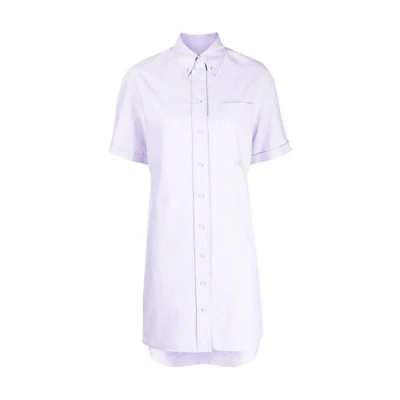 (Women) KENZO SS23 Purple Short-Sleeve Polo Shirt Dress. FD52RO1229LO-66