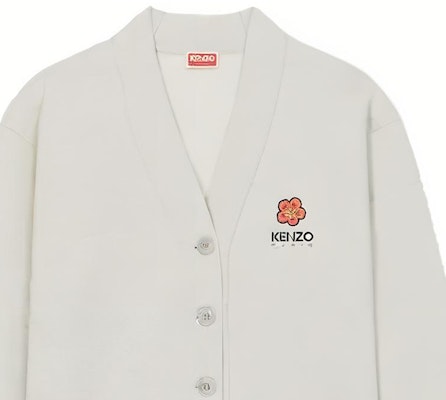 (W) 겐조 SS23 솔리드 컬러 니트 가디건 화이트 FD52SW0374ME-93 Sizing (W) 겐조 SS23 솔리드 컬러 니트 가디건 화이트 FD52SW0374ME-93