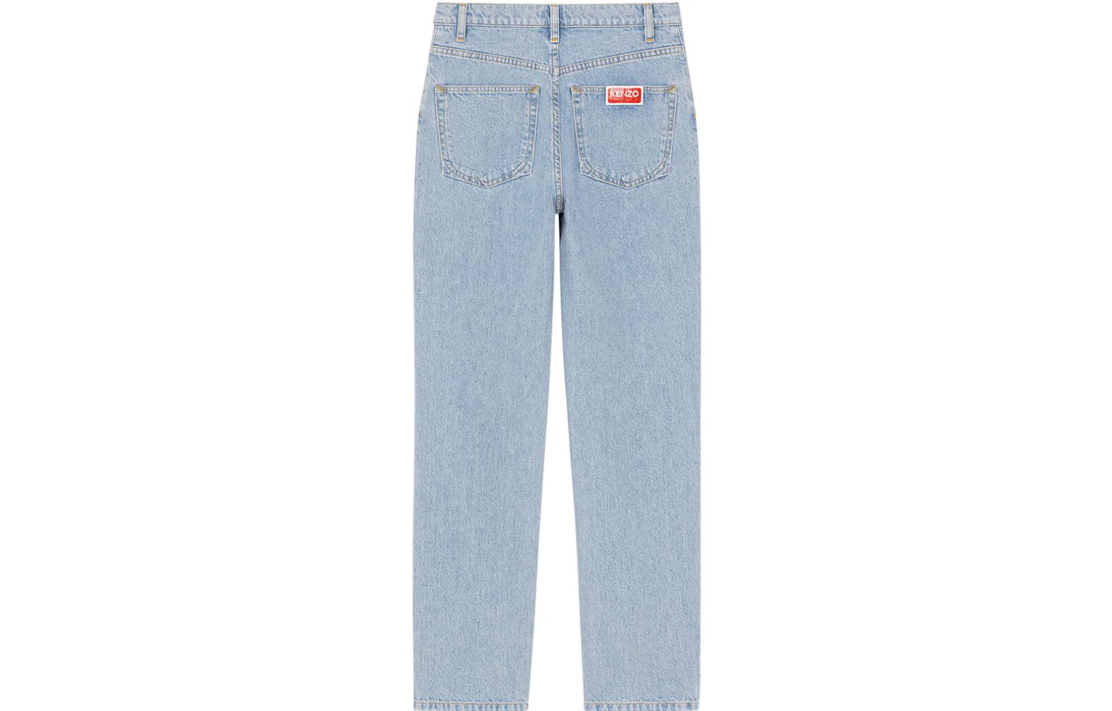 Lookbook (Women) KENZO SS23  Straight Leg Mid-Rise Jeans Blue FD52DP2106B4-DB