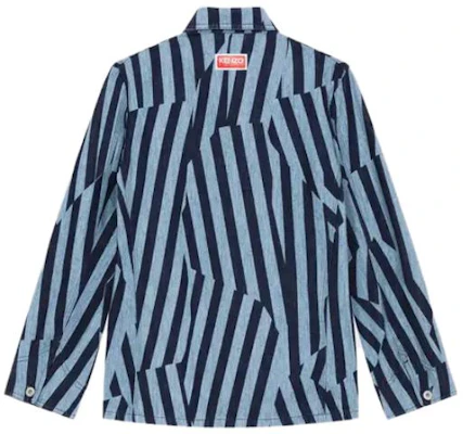 (W) KENZO SS23 蓝色条纹长袖牛仔夹克. FD62DV2436R1-DM Lookbook (W) KENZO SS23 蓝色条纹长袖牛仔夹克. FD62DV2436R1-DM