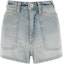 Buy (Women) KENZO SS23 Washed High-Waist Denim Shorts Light Blue. FD52DS2246B3-DY