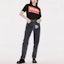 Shop (Women) KENZO SS23 Washed High-Waist Straight-Leg Jeans Black FD52DP2106C2-BB