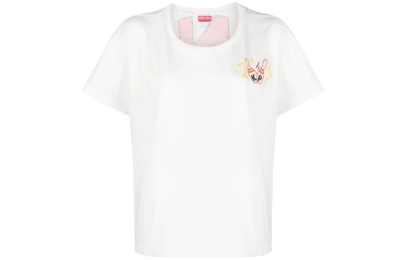 Order (W) KENZO SS23 白色字母LOGO印花設計T恤 FD52TS0504SO-02