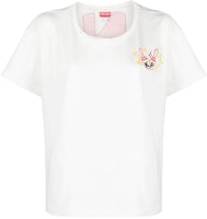 (W) KENZO SS23 화이트 로고 프린트 디자인 반팔 티셔츠. FD52TS0504SO-02 Order (W) KENZO SS23 화이트 로고 프린트 디자인 반팔 티셔츠. FD52TS0504SO-02