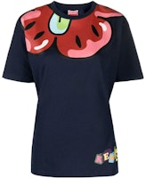 (Women) KENZO SS23 BOKE BOY Graphic Print Crewneck T-Shirt Blue Tee FD52TS0224SG-77 (Women) KENZO SS23 BOKE BOY Graphic Print Crewneck T-Shirt Blue Tee FD52TS0224SG-77