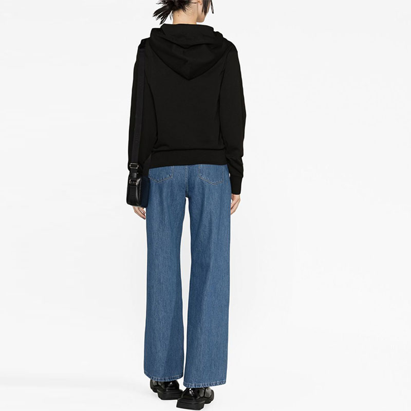 Shop (W) KENZO SS23 Sudadera con Capucha Negra Boke Flower Diseño Floral. FD52SW0484MF-99