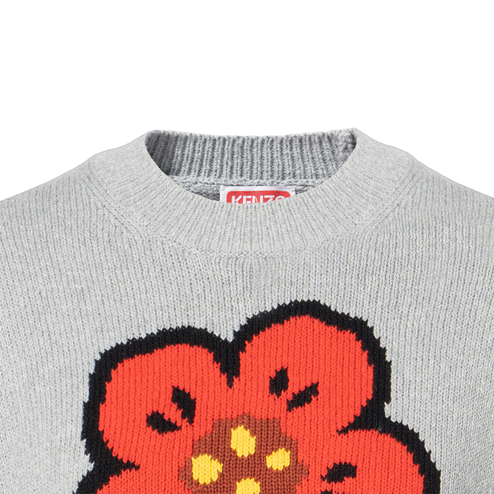 (Women) KENZO SS23 Boke Flower Logo Knit Sweater  Pearl Grey. FD52PU3803LD-94 圖 11