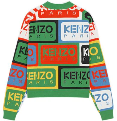 (Women) KENZO SS23 Colorblock Logo Print Knit Sweater Women Multicolor FD52PU3673CD-MU Lookbook (Women) KENZO SS23 Colorblock Logo Print Knit Sweater Women Multicolor FD52PU3673CD-MU