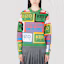 Purchase (Women) KENZO SS23 Colorblock Logo Print Knit Sweater Women Multicolor FD52PU3673CD-MU