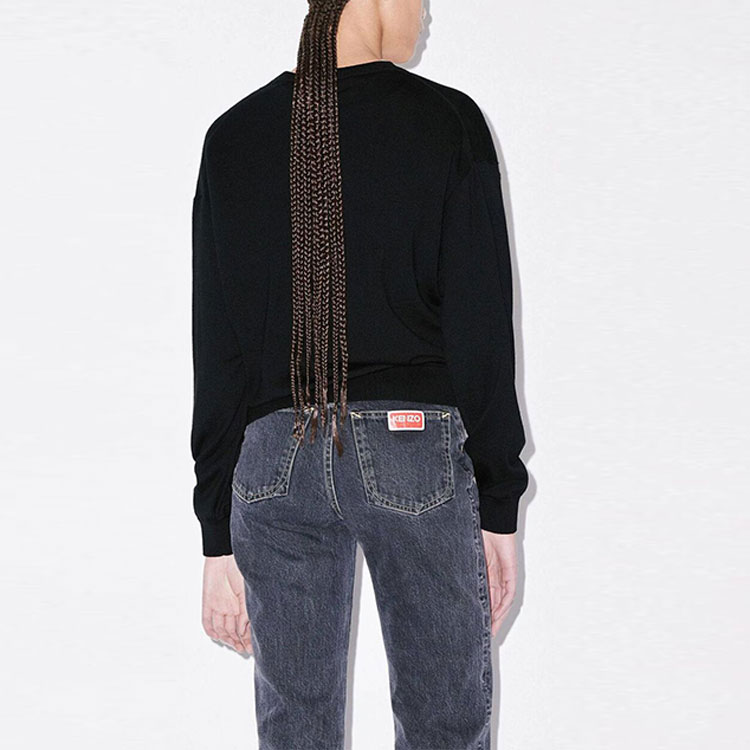 Details for (W) KENZO 2023春夏花卉Logo羊毛圆领长袖毛衣. FD52PU3813LB-99J