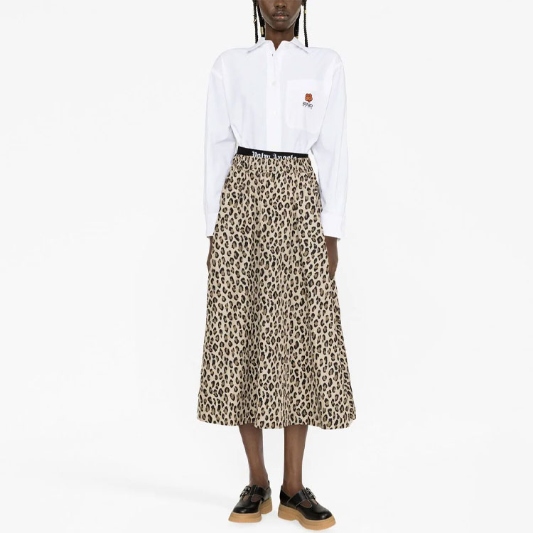 Lookbook (W) KENZO SS23 フローラルプリントカジュアルシャツ レディース ホワイト FD52CH0919LH-01