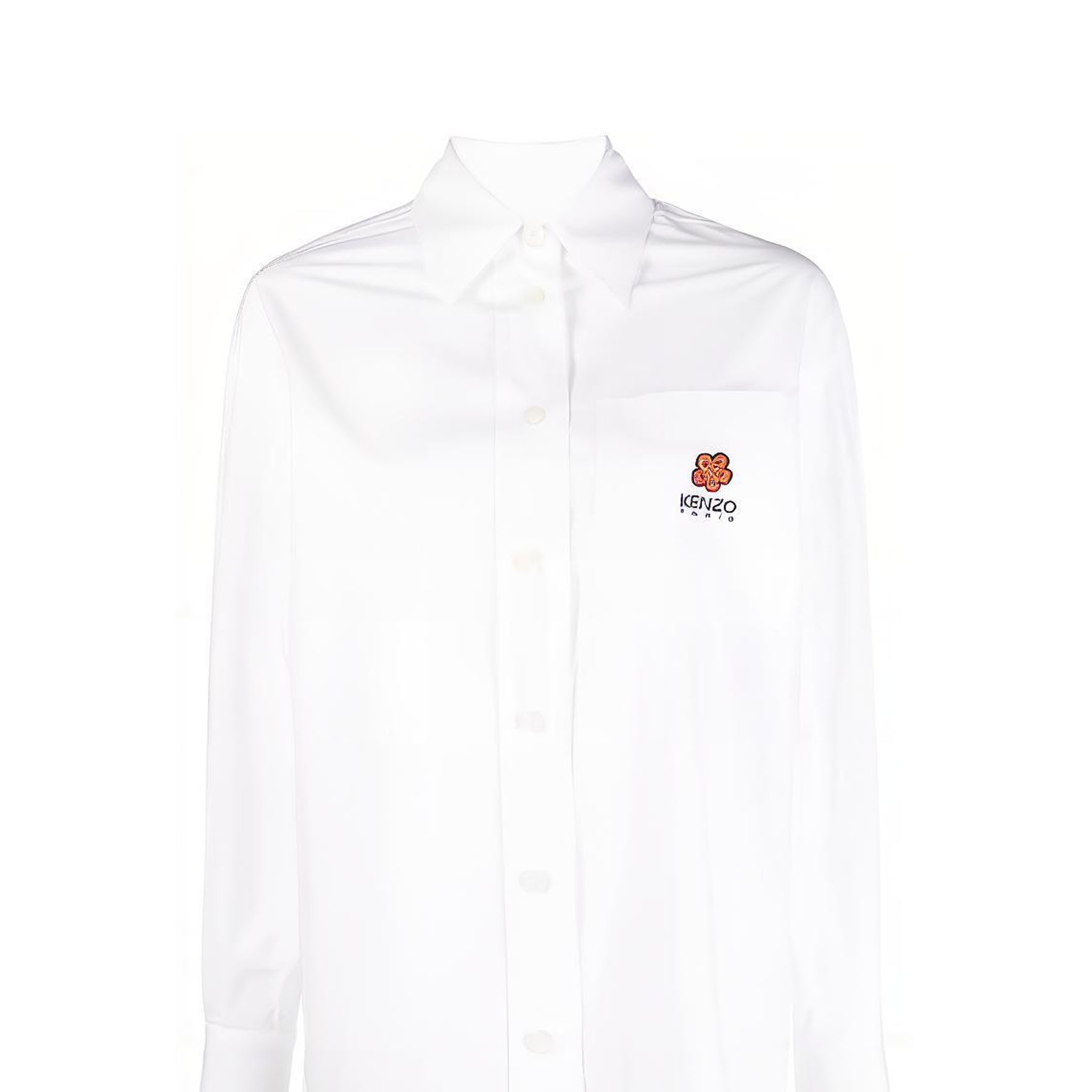 Details for (W) KENZO SS23 フローラルプリントカジュアルシャツ レディース ホワイト FD52CH0919LH-01