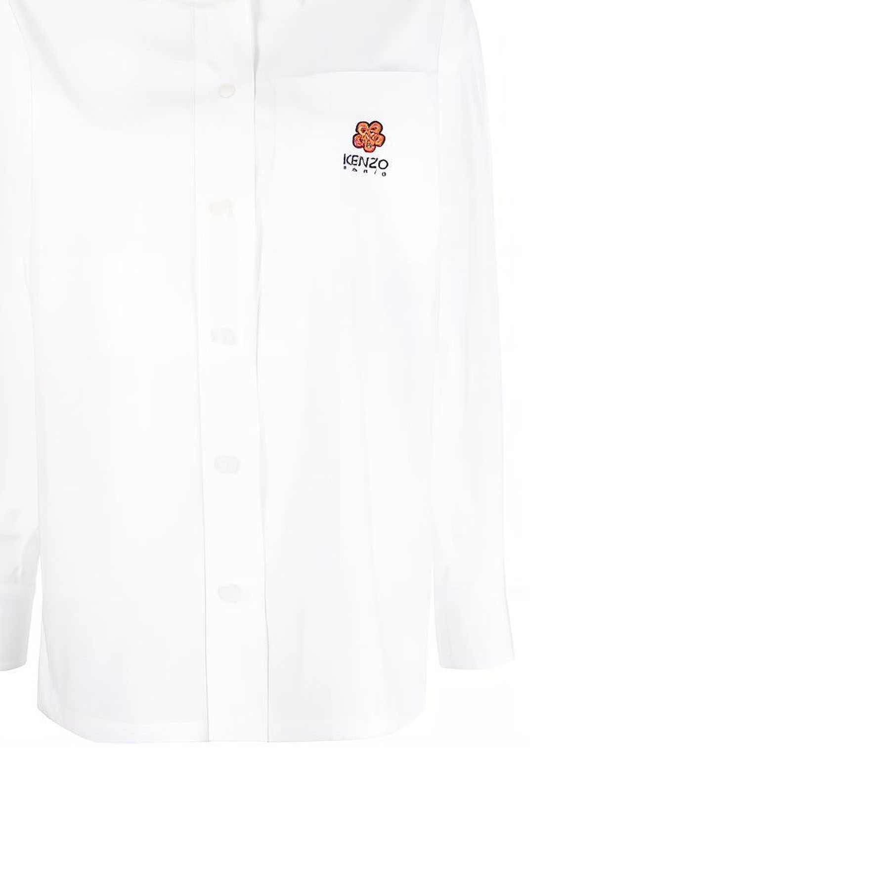 Sizing (W) KENZO SS23 フローラルプリントカジュアルシャツ レディース ホワイト FD52CH0919LH-01