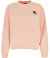(Women) KENZO SS23 Pink Floral Embroidered Long Sleeve Sweatshirt Women. FD52SW0404MF-34 (Women) KENZO SS23 Pink Floral Embroidered Long Sleeve Sweatshirt Women. FD52SW0404MF-34