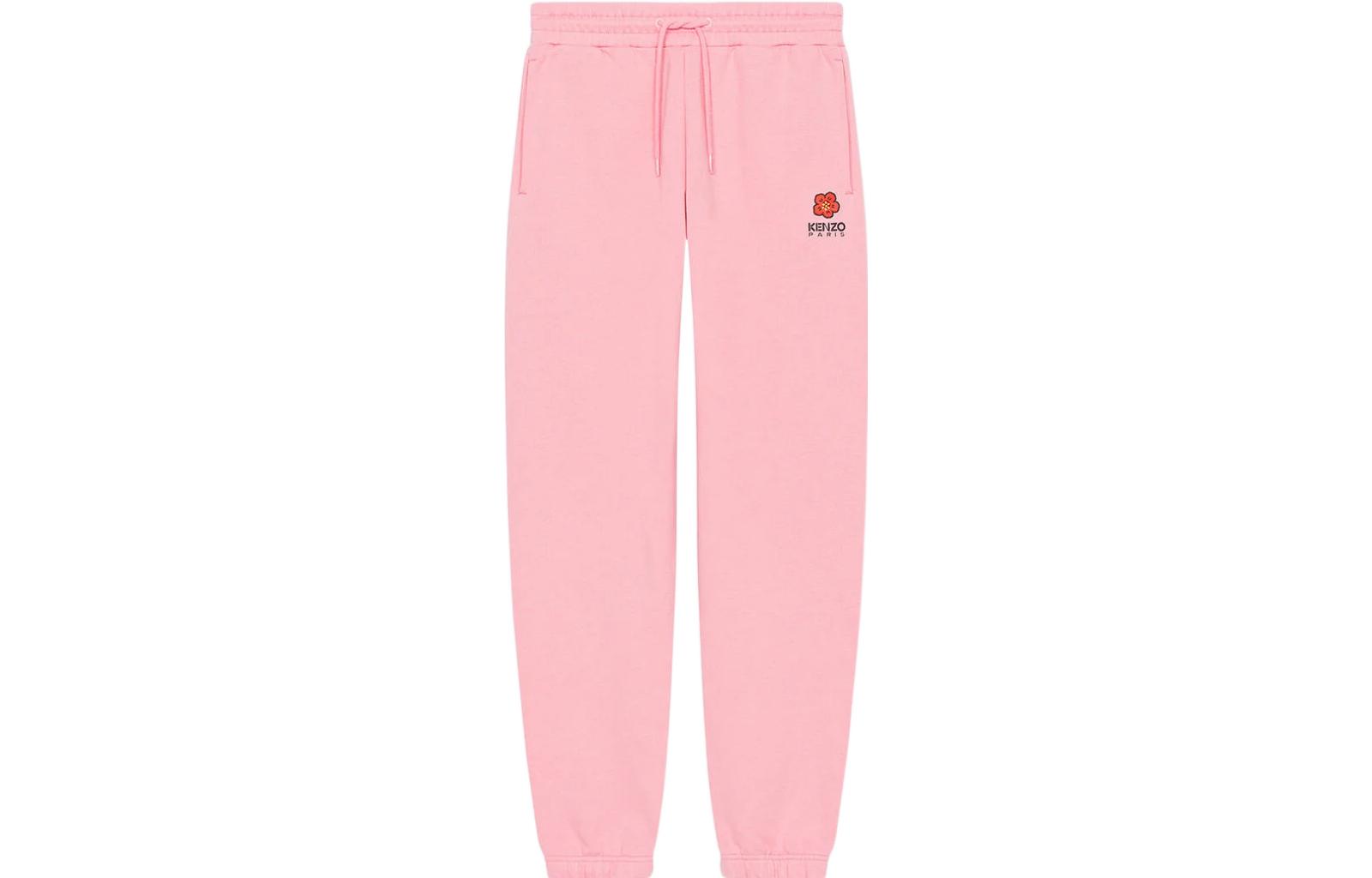 Order (W) KENZO SS23 Seluar Pink Potongan Lurus dengan Cetakan Logo Wanita. FD52PA7114MF-30