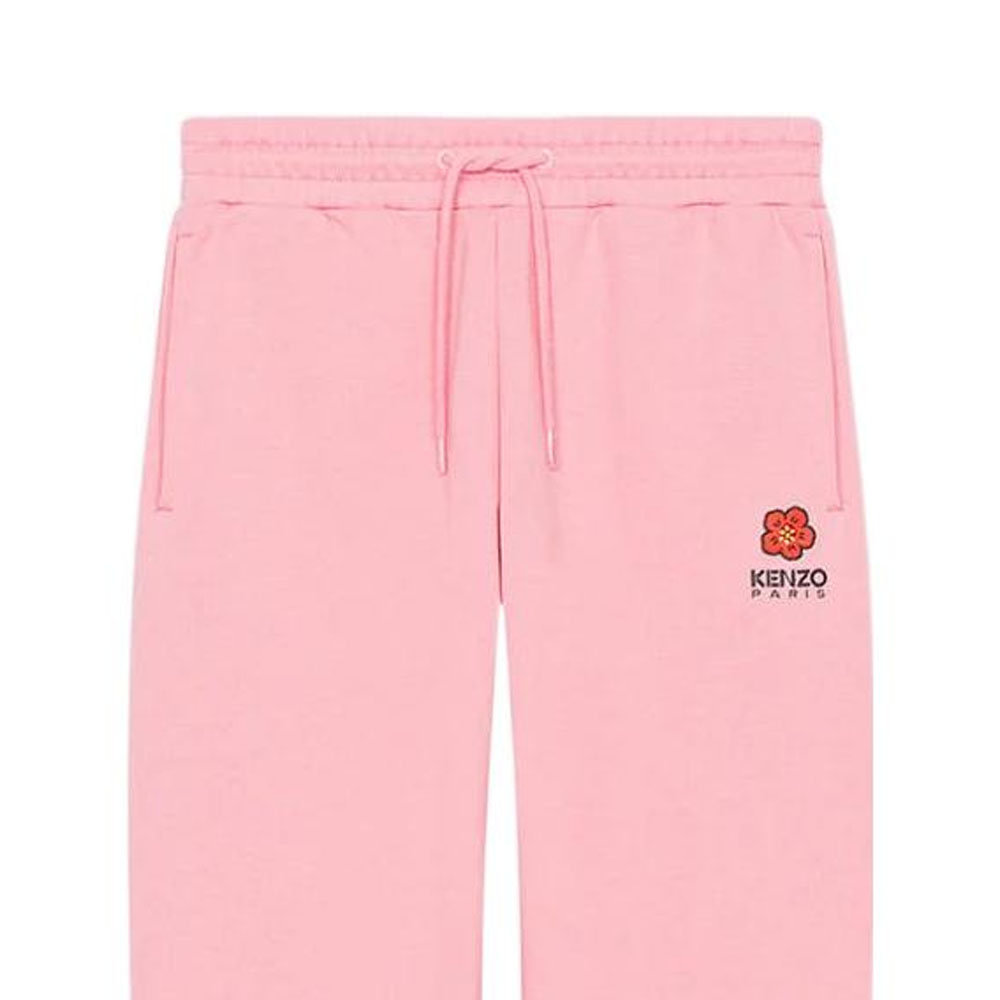 Sizing (W) KENZO SS23 Seluar Pink Potongan Lurus dengan Cetakan Logo Wanita. FD52PA7114MF-30