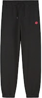 (Women) KENZO SS24 Black Knit Sweatpants with Floral Logo Embroidery. FE62PA7344MF-99J (Women) KENZO SS24 Black Knit Sweatpants with Floral Logo Embroidery. FE62PA7344MF-99J