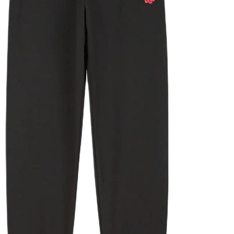 Purchase (W) KENZO SS24 Seluar Hitam Knit dengan Sulaman Logo Bunga. FE62PA7344MF-99J