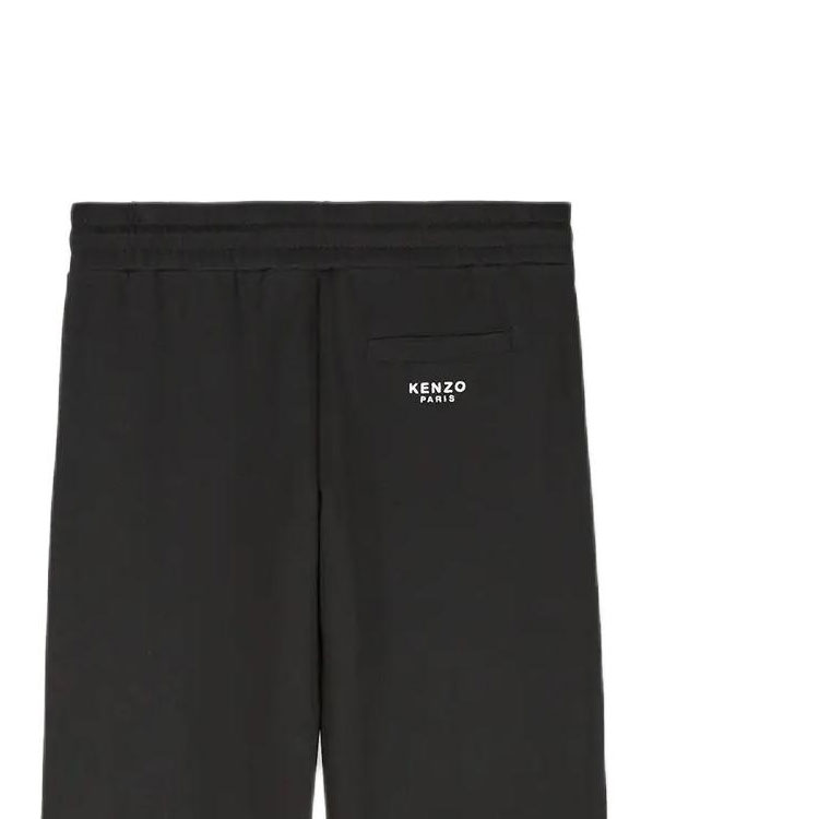 Details for (W) KENZO SS24 Seluar Hitam Knit dengan Sulaman Logo Bunga. FE62PA7344MF-99J