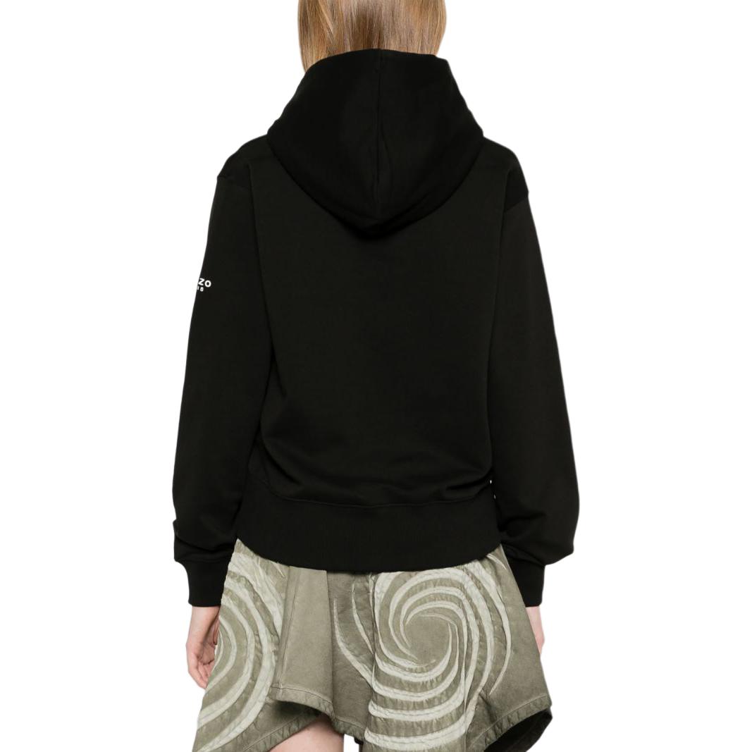 (Women) KENZO SS24  Black Logo Drawstring Hoodie Sweatshirt. FE62SW1634MF-99J 圖 4