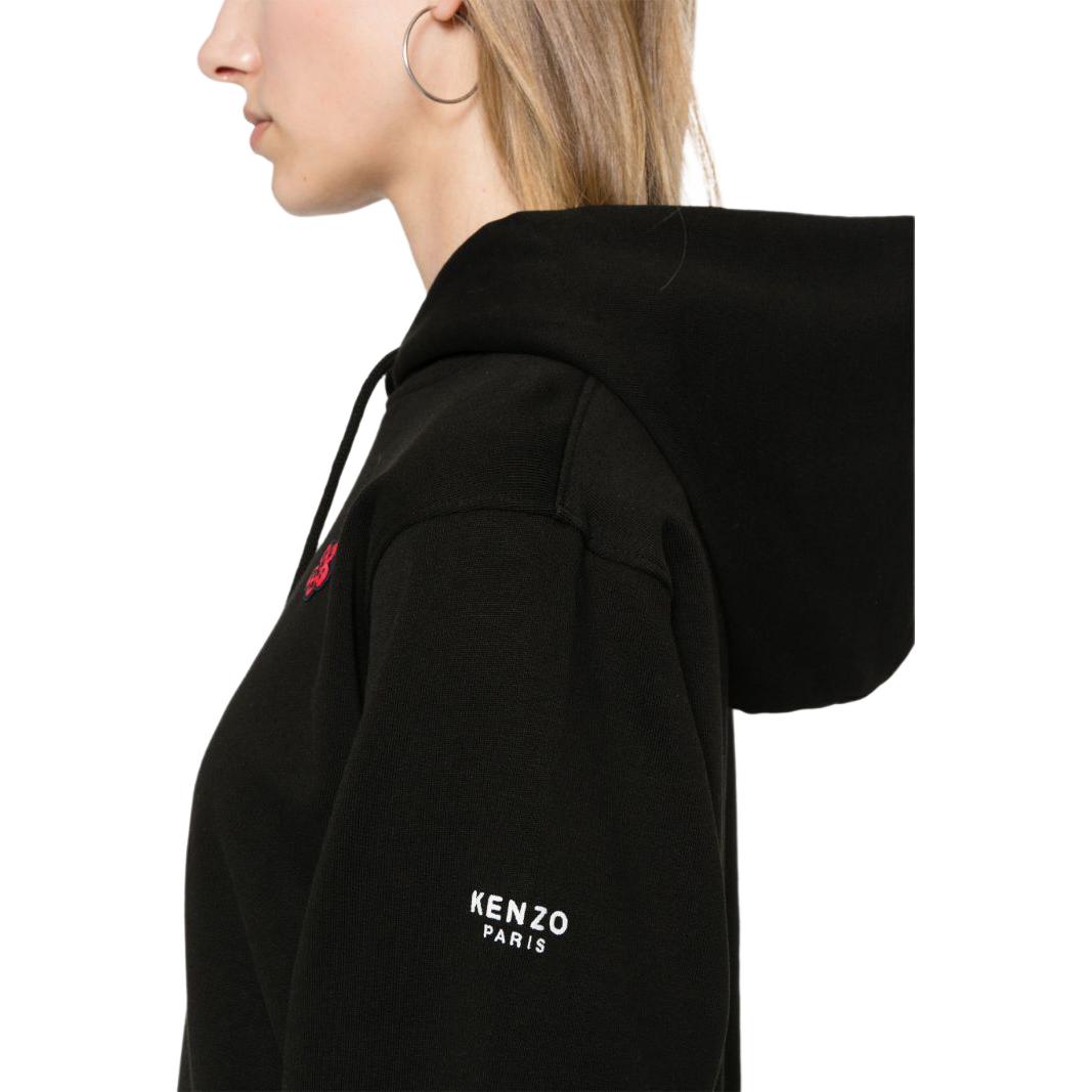 (Women) KENZO SS24  Black Logo Drawstring Hoodie Sweatshirt. FE62SW1634MF-99J 圖 6