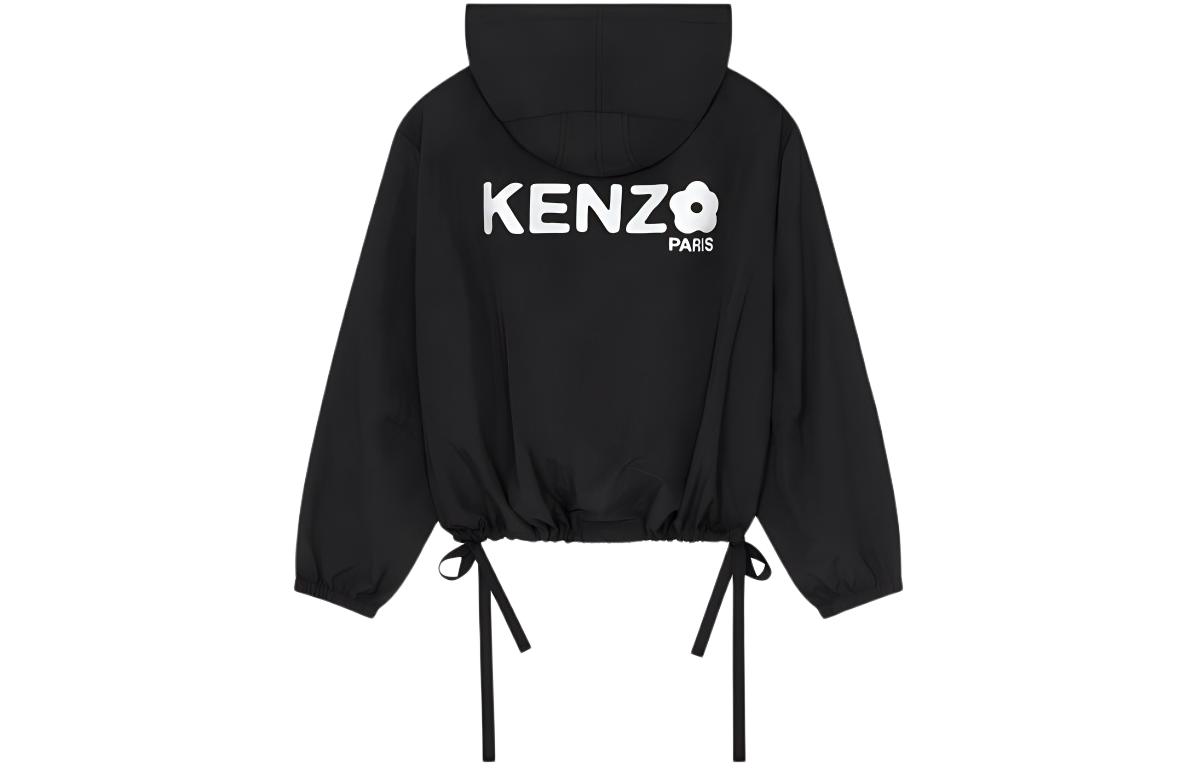 (Women) KENZO SS24  Black Logo Print Zip-Up Hoodie Jacket. FE52BL1719NF-99 圖 3