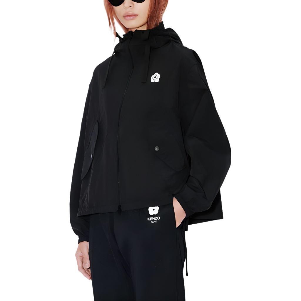 (Women) KENZO SS24  Black Logo Print Zip-Up Hoodie Jacket. FE52BL1719NF-99 圖 4