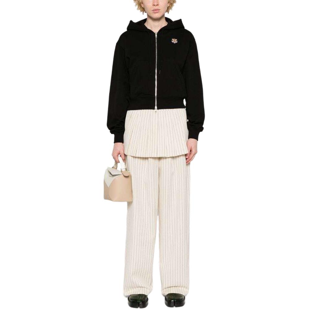 Lookbook (Women) KENZO SS24  Black Tiger Embroidered Hoodie Sweatshirt FE52SW1474MF-99J