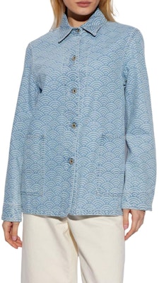 (W) KENZO SS24 Jaket Denim Biru dengan Cetakan Logo dan Rekaan Colorblock. FE52DV2436K4-DT Lookbook (W) KENZO SS24 Jaket Denim Biru dengan Cetakan Logo dan Rekaan Colorblock. FE52DV2436K4-DT