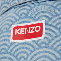 Details for (W) KENZO SS24 藍色丹寧拼色設計外套,附標誌印花。 FE52DV2436K4-DT