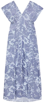 (W) KENZO SS24 Dress Maxi Tanpa Lengan Motif Bunga Biru V-Neck FE52RO2749JE-67 Buy (W) KENZO SS24 Dress Maxi Tanpa Lengan Motif Bunga Biru V-Neck FE52RO2749JE-67