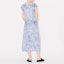 Purchase (W) KENZO SS24 Dress Maxi Tanpa Lengan Motif Bunga Biru V-Neck FE52RO2749JE-67