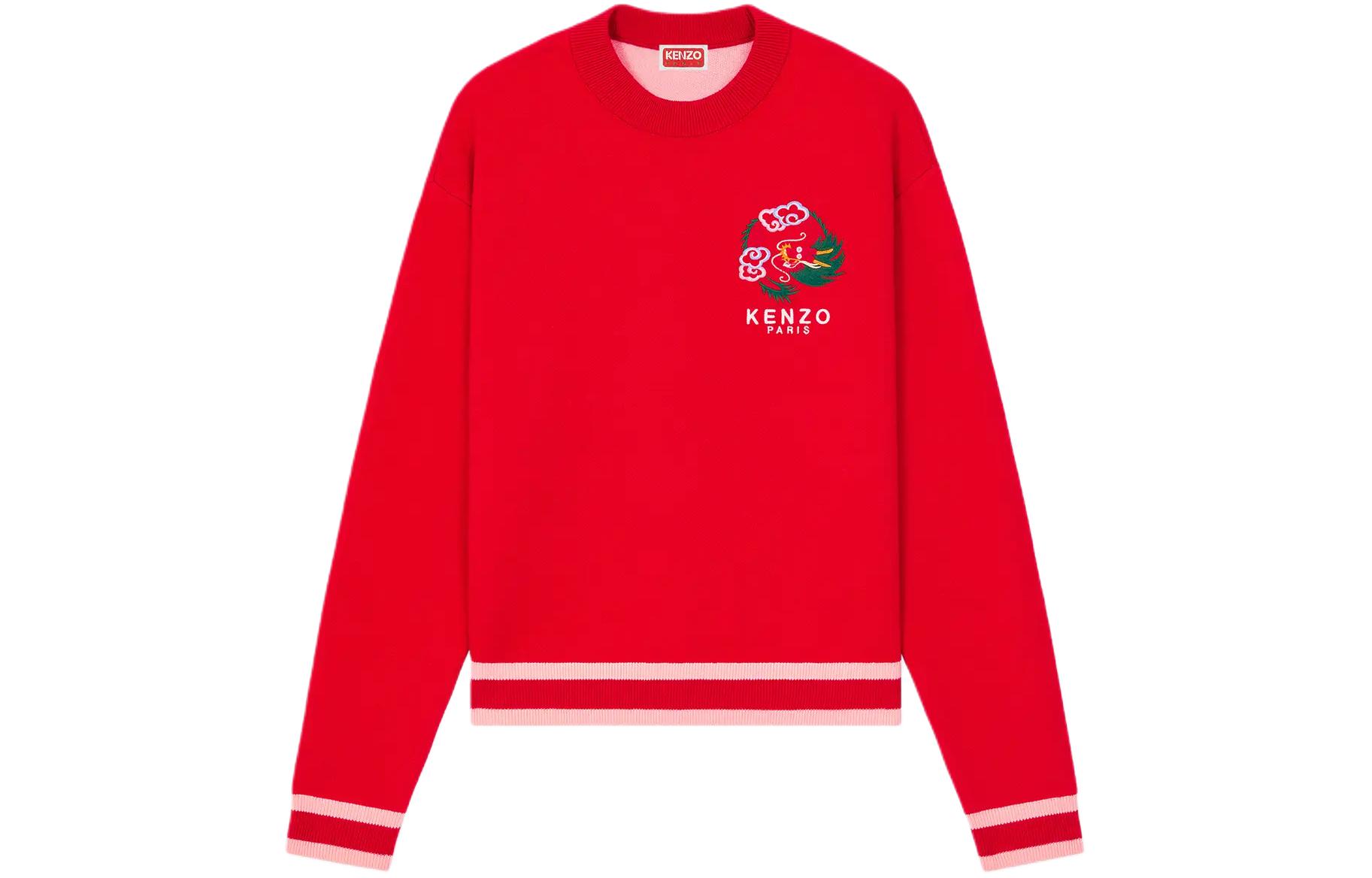(Women) KENZO SS24  Crewneck Sweater Dragon Logo Embroidery Lunar Year Series FE52PU4713BQ-34 圖 2