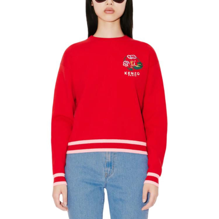 (Women) KENZO SS24  Crewneck Sweater Dragon Logo Embroidery Lunar Year Series FE52PU4713BQ-34 圖 4