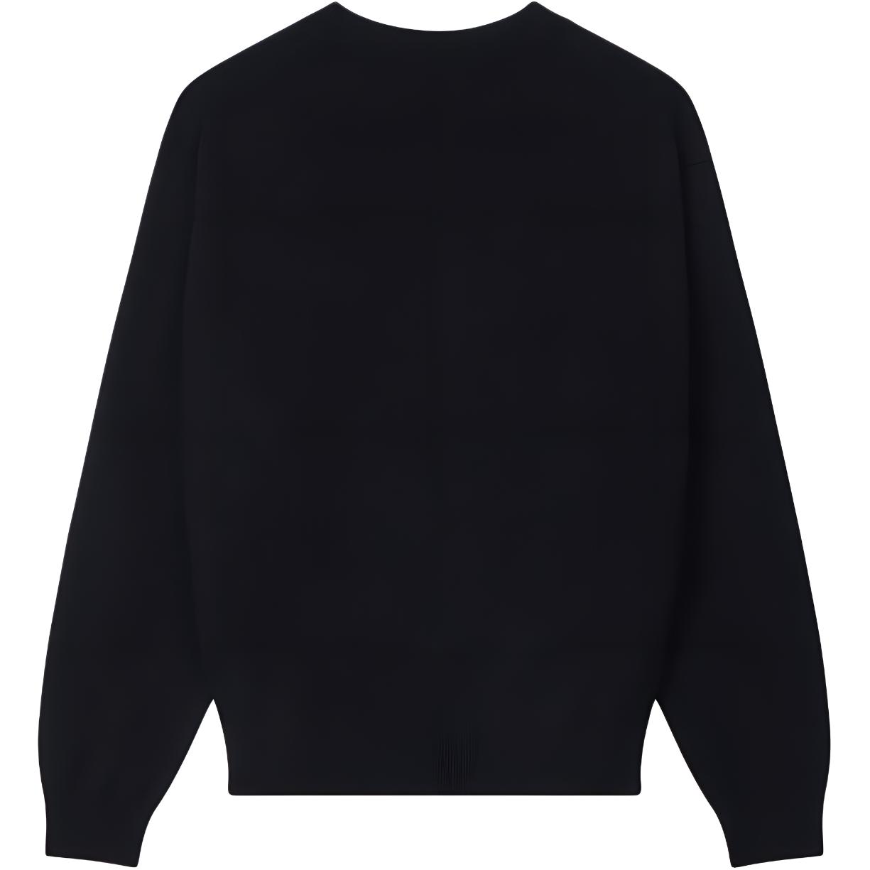 Lookbook (W) KENZO SS24 Sweater Hitam Bordir Bunga Crewneck FE62PU4893LB-99J