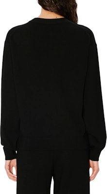 (W) KENZO SS24 Sweater Hitam Bordir Bunga Crewneck FE62PU4893LB-99J Details for (W) KENZO SS24 Sweater Hitam Bordir Bunga Crewneck FE62PU4893LB-99J
