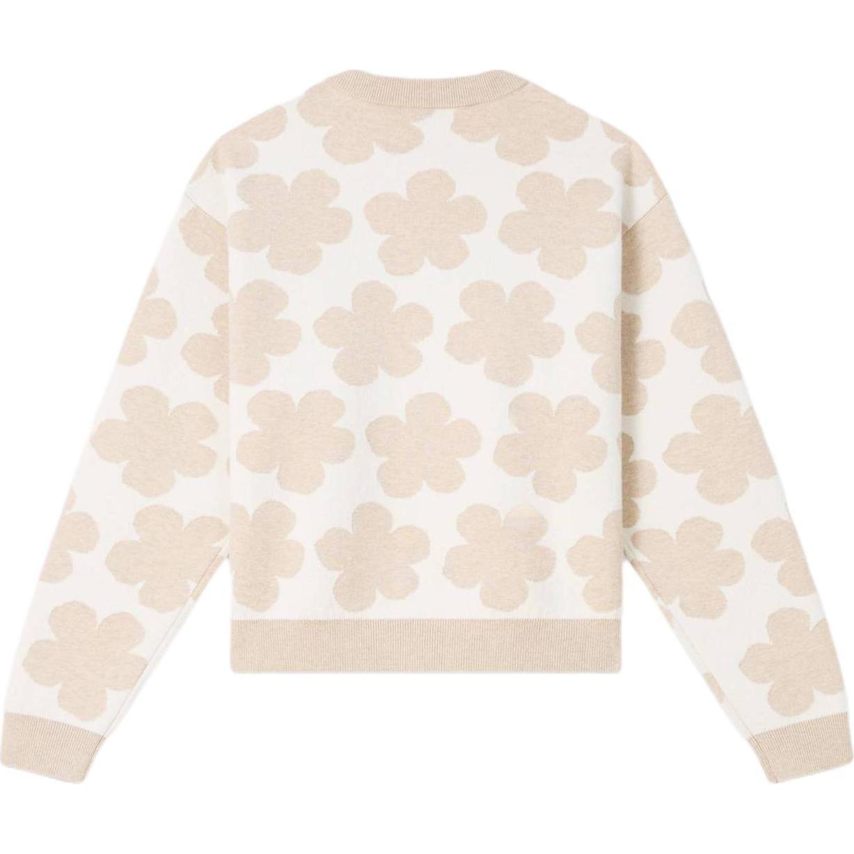 Lookbook (W) 겐조 SS24 플로럴 자수 니트 가디건 그레이 화이트 긴팔 FE62CA4733CN-02